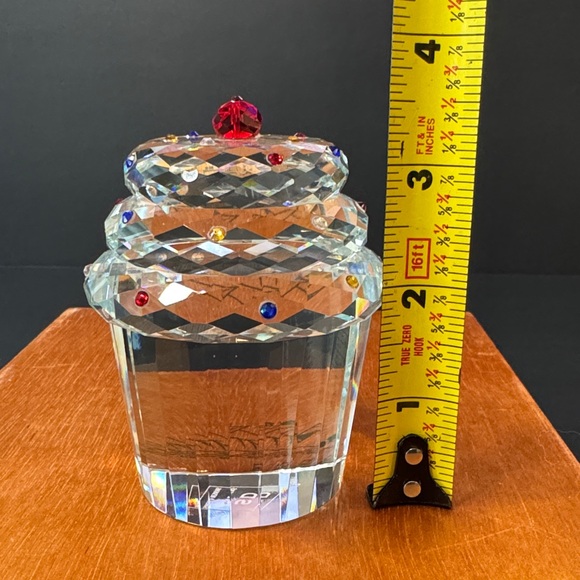 Simon Designs Crystal Cupcake Paperweight Rhinestone Sprinkle Jewels - Picture 10 of 11
